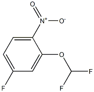 4-fluoro-2-difluoroMethoxynitrobenzene Struktur