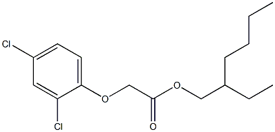 2,4-D 2-ethylhexyl ester Solution Struktur