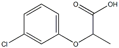 2-(3-Chlorophenoxy)propionic acid Solution Struktur