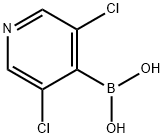 3,5-DICHLOROPYRIDINE-4-BORONIC ACID Struktur