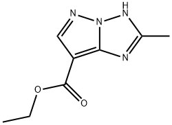 ethyl 2-Methyl-1H-pyrazolo[1,5-b][1,2,4]triazole-7-carboxylate Struktur