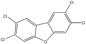 2,3,7,8-Tetrachlorodibenzofuran 50 μg/mL in Toluene Struktur