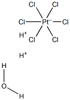 Hydrogen hexachloroplatinate(IV) hydrate, 99.999% Struktur