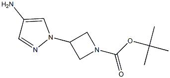 3-(4-AMino-pyrazol-1-yl)-azetidine-1-carboxylic acid tert-butyl ester Struktur