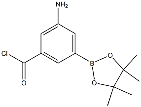 3-aMino-5-(4,4,5,5-tetraMethyl-1,3,2-dioxaborolan-2-yl)benzoyl chloride Struktur