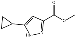 Methyl 5-cyclopropyl-1H-pyrazole-3-carboxylate Struktur