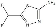 2-Amino-5-difluoromethyl-1,3,4-thiadiazole Struktur