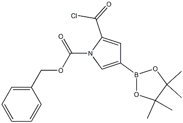 benzyl 2-(chlorocarbonyl)-4-(4,4,5,5-tetraMethyl-1,3,2-dioxaborolan-2-yl)-1H-pyrrole-1-carboxylate Struktur