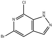 5-broMo-7-chloro-1H-pyrazolo[3,4-c]pyridine Struktur