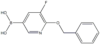 6-(benzyloxy)-5-fluoropyridin-3-ylboronic acid Struktur