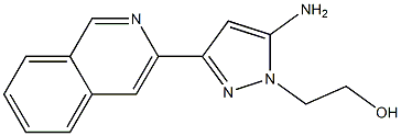 2-(5-aMino-3-(isoquinolin-3-yl)-1H-pyrazol-1-yl)ethanol Struktur