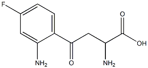 2-aMino-4-(2-aMino-4-fluorophenyl)-4-oxobutanoic acid Struktur