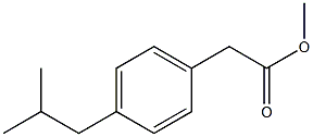 (4-Isobutyl-phenyl)-acetic acid Methyl ester Struktur