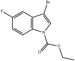 Ethyl 3-BroMo-5-fluoroindole-1-carboxylate Struktur