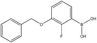 3-(Benzyloxy)-2-fluorophenylboronicacid Struktur