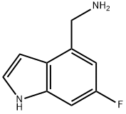 (6-fluoro-1H-indol-4-yl)MethanaMine Struktur