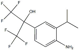 2-(4-AMino-3-isopropyl-phenyl)-1,1,1,3,3,3-hexafluoro-propan-2-ol Struktur