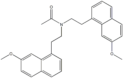 N,N-bis(2-(7-Methoxynaphthalen-1-yl)ethyl)acetaMide Struktur