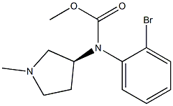 (S)-(1-Methylpyrrolidin-3-yl)Methyl (2-broMophenyl)carbaMate Struktur