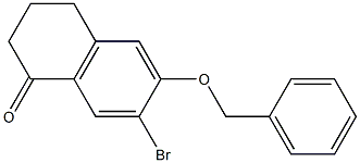 6-(Benzyloxy)-7-broMo-3,4-dihydronaphthalen-1(2H)-one Struktur