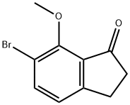 6-BroMo-7-Methoxy-indan-1-one Struktur