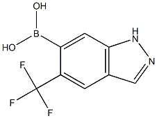 5-(trifluoroMethyl)-1H-indazol-6-yl-6-boronic acid Struktur