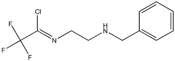 (Z)-N-(2-(benzylaMino)ethyl)-2,2,2-trifluoroacetiMidoyl chloride Struktur