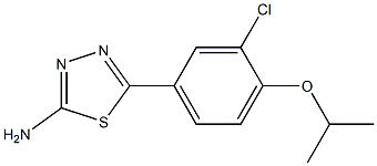 5-(3-chloro-4-isopropoxyphenyl)-1,3,4-thiadiazol-2-aMine Struktur