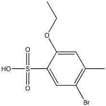 5-BroMo-2-ethoxy-4-Methyl-benzenesulfonic acid Struktur