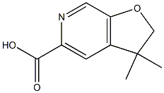 2,3-dihydro-3,3-diMethylfuro[2,3-c]pyridine-5-carboxylic acid Struktur