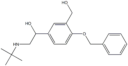 (1RS)-2-[(1,1-diMethylethyl)aMino]-1-[3-(hydroxyMethyl)-4- benzyloxyphenyl]ethanol Struktur