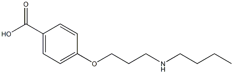 4-[3-(ButylaMino)propoxy]-benzoic Acid Struktur