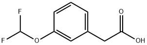 2-[3-(difluoroMethoxy)phenyl]acetic acid Struktur