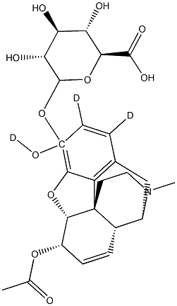 Morphine-d3 6-Acetate 3-Glucuronide Struktur