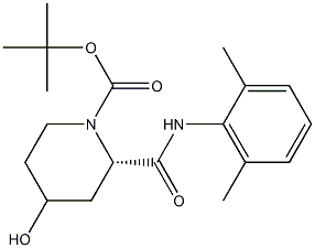 (2S)-4-Hydroxy-2-[[(2,6-diMethylphenyl)aMino]carbonyl]-1-piperidinecarboxylic Acid 1,1-DiMethylethyl Ester Struktur