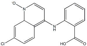 N-(7-Chloro-1-oxido-4-quinolyl)anthranilic Acid Struktur