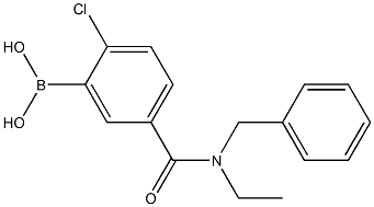 5-[Benzyl(ethyl)carbaMoyl]-2-chlorobenzeneboronic acid, 97% Struktur