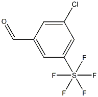 3-Chloro-5-(pentafluorothio)benzaldehyde, 97% Struktur