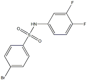 4-BroMo-N-(3,4-difluorophenyl)benzenesulfonaMide, 97% Struktur