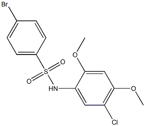 4-BroMo-N-(5-chloro-2,4-diMethoxyphenyl)benzenesulfonaMide, 97% Struktur