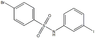 4-BroMo-N-(3-iodophenyl)benzenesulfonaMide, 97% Struktur