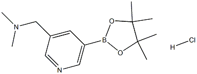 DiMethyl-[5-(4,4,5,5-tetraMethyl-[1,3,2]dioxaborolan-2-yl)-pyridin-3-ylMethyl]-aMine.HCl Struktur