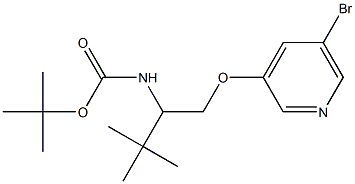 [1-(5-BroMo-pyridin-3-yloxyMethyl)-2,2-diMethyl-propyl]-carbaMic acid tert-butyl ester Struktur