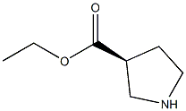 (S)-ethyl pyrrolidine-3-carboxylate Struktur