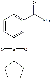 3-(cyclopentylsulfonyl)benzaMide Struktur