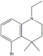 5-broMo-1-ethyl-4,4-diMethyl-1,2,3,4-tetrahydroquinoline Struktur