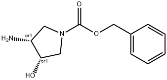 benzyl (3 S,4R)-3-aMino-4-hydroxypyrrolidine-1-carboxylate Struktur