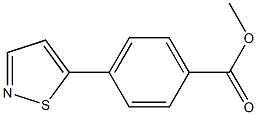 4-Isothiazol-5-yl-benzoic acid Methyl ester Struktur