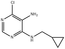 6-Chloro-N4-cyclopropylMethyl-pyriMidine-4,5-diaMine Struktur