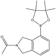 1-(4-(4,4,5,5-tetraMethyl-1,3,2-dioxaborolan-2-yl)isoindolin-2-yl)ethanone Struktur